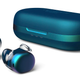 The Ultimate Ears UE Drops wireless earbuds in sapphire blue.